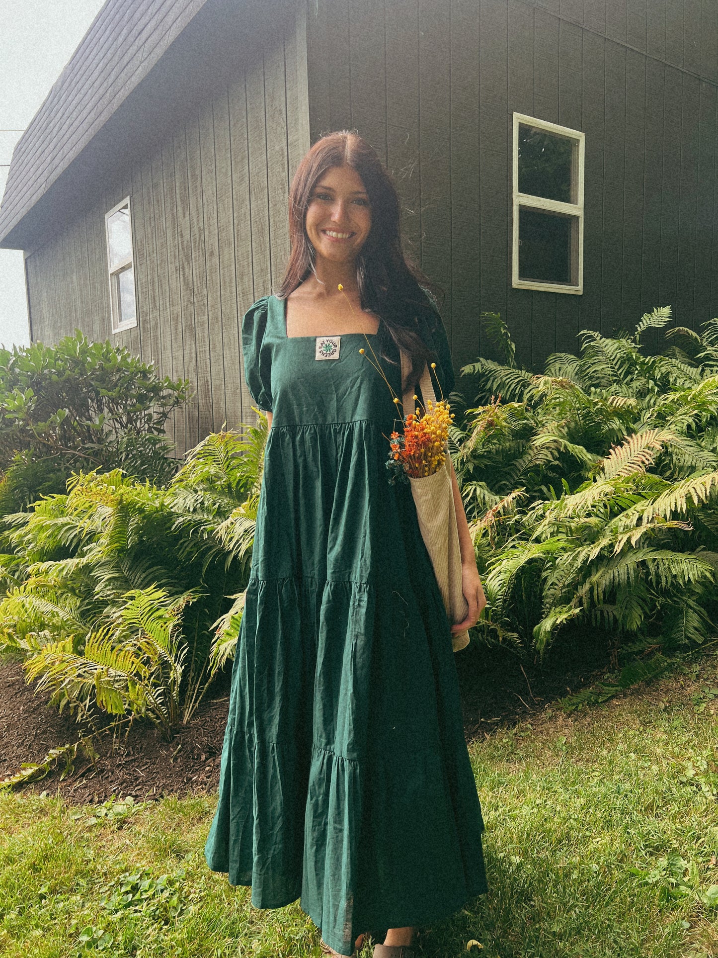 Long Green Dress